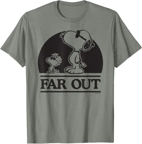 Vista 26 de Peanuts Woodstock 50th Anniversary Far Out Snoopy - Camiseta Blanco