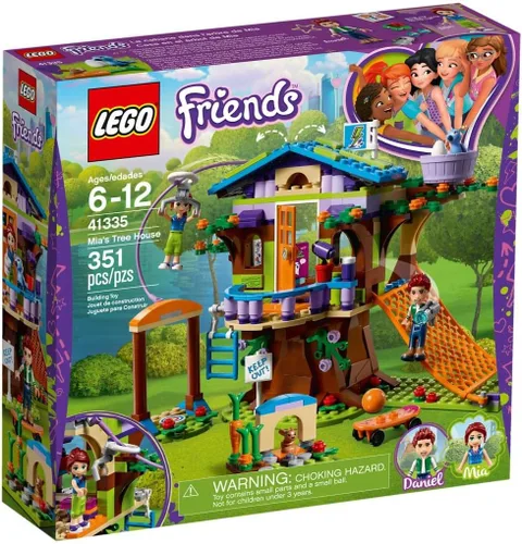 Vista 5 de LEGO 41335 Friends Heartlake Mia's Tree House Playset, Mia and Daniel Mini Dolls, construye y juega juguetes divertidos para niños