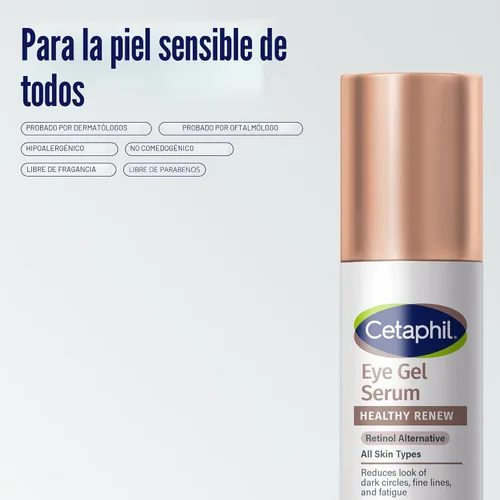 Vista 6 de Cetaphil Healthy Renew - Suero de gel hidratante para ojos de 0.5 onzas, crema para debajo de los ojos las 24 horas para antienvejecimiento, reduce