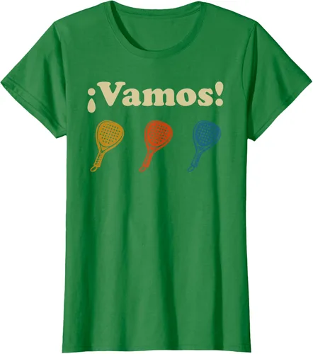 Vista 28 de Camiseta Vamos Padel Player Sport en Español Retro Hombre