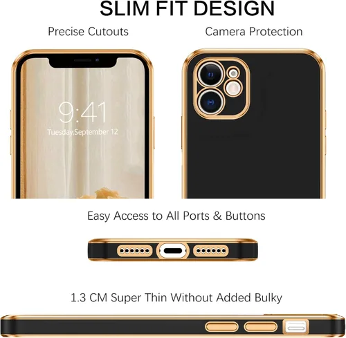 Vista 2 de VENINGO Funda para iPhone 11, fundas para iPhone 11, TPU suave de ajuste delgado, con pulsera ajustable, resistente a los arañazos, a prueba