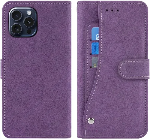 Vista 6 de Asuwish Funda compatible con iPhone 15 Pro Max de 6.7 pulgadas y protector de pantalla de vidrio templado, ranura para tarjetero, funda