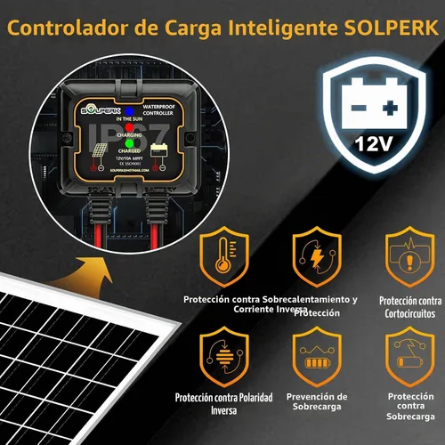 Vista 3 de Kit de paneles solares SOLPERK 10W 12V