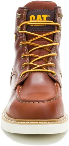 Vista 2 de CAT Botas impermeables de cuña con puntera de acero para hombre Reclaimer, Sudan marrón
