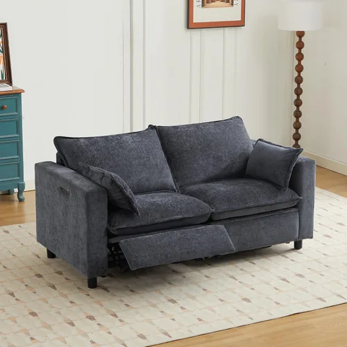 Vista 12 de GUEAPY Cloud Couch Sofá Reclinable Eléctrico - Sofás Seccionales Reclinables de Gran Tamaño Color Crema, Sofá/Sillón Reclinable Eléctrico Moderno