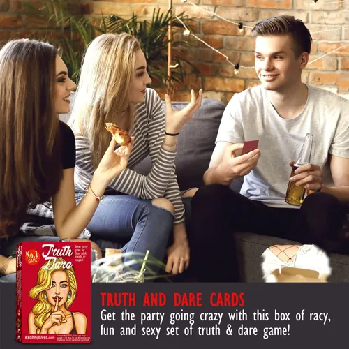 Vista 6 de Truth Or Dare: Juego de fiesta divertido de 100 preguntas para adultos o regalo travieso para parejas con desafíos divertidos y verdades terribles