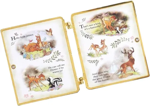 Vista 2 de Loungefly Disney Bambi Book - Pin coleccionable de 3 pulgadas, Metal, Sin gemas.