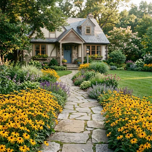 Vista 4 de 15,000 semillas de Susan de ojos negros (Rudbeckia hirta) semillas de flores silvestres para plantar, flores de jardín polinizadoras para jardín al