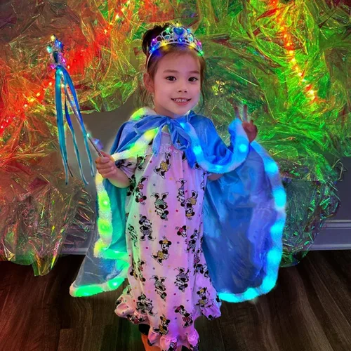 Vista 4 de Capa de princesa para niñas