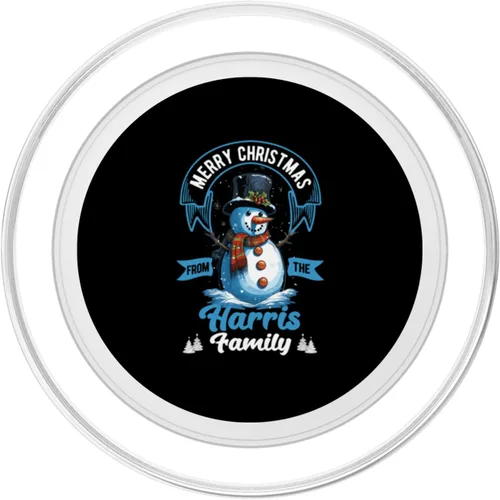 Vista 2 de Harris Family Christmas Costume Snowman Matching Xmas Party PopSockets MagSafe PopGrip for iPhone