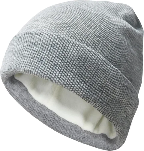 Vista 20 de PFFY Beanie for Men Women Unisex Knit Cuffed Plain Winter Thick Lined Beanies Hats