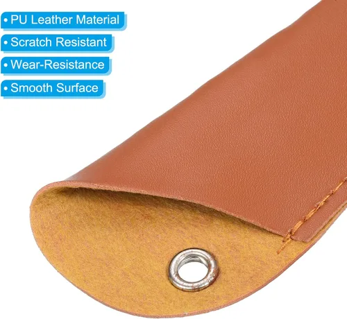 Vista 4 de PATIKIL Funda de piel sintética de 13 pulgadas, paquete de 3 fundas para cuchillos, protector de filos, protector de cuchillos, universal