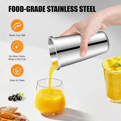 Vista 4 de Milkshake Maker - Máquina eléctrica de batido de 540 W, mezclador de bebidas, batidora, 18000 RPM, 27 onzas, uso doméstico comercial
