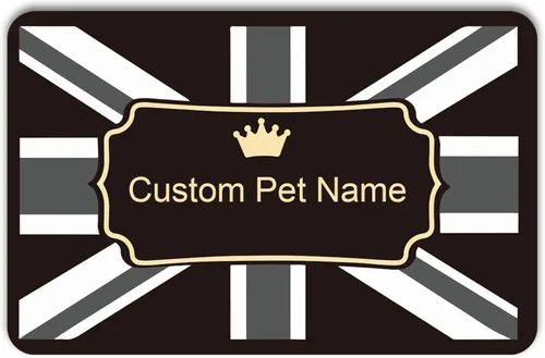 Vista 8 de Estera Personalizada para Comida de Perros y Gatos de PU Antideslizante en la Parte Inferior, Estera para Cuenco de Perros, Estera para Perros
