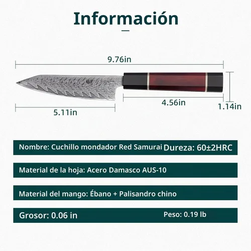 Vista 2 de FINDKING Cuchillo de pelar de damasco de 5 pulgadas, hoja compacta y versátil para cortar frutas y cocinas pequeñas, cuchillo de emparejamiento