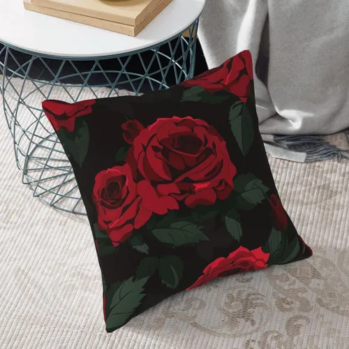Vista 5 de 2 fundas de almohada de pana, fundas de almohada cuadradas suaves y cuadradas para sofá, sala de estar, 16 x 16 pulgadas