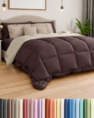 Vista 14 de Comforter Twin Size - Down Alternative Duvet Insert - White, 68" x 88" 01-Blanco
