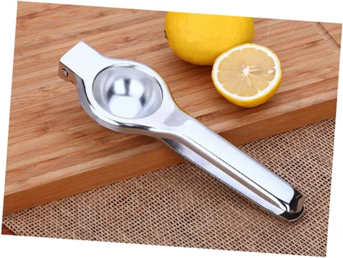 Vista 2 de INOOMP Exprimidor manual de acero inoxidable con exprimidor manual de limón y naranja con cómodo exprimidor de cítricos de mano para lima, kiwi