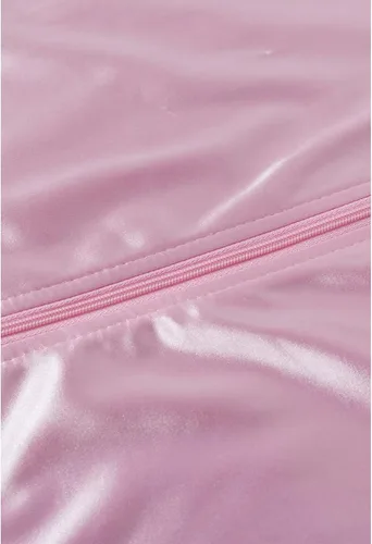 Vista 6 de Chaqueta de satén rosa para niñas de los años 50, chaqueta de satén rosa, disfraces de Halloween, abrigo para niñas pequeñas, talla 6-14