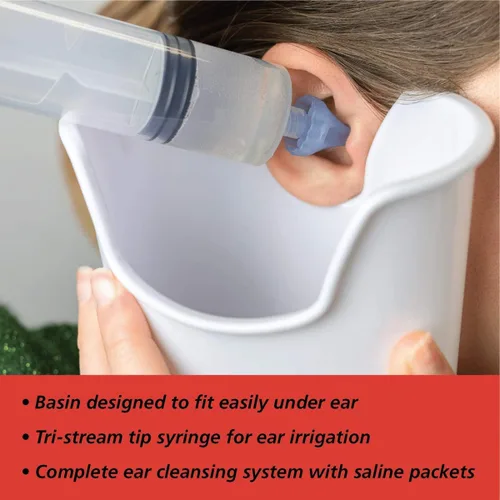 Vista 2 de Ezy Dose Paquetes de Enjuague nasal salino. Tri-Stream Tip Supports Effective Rinsing, Includes Basin & Pre-Measured Packs For Simple Routine Use