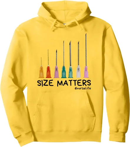 Vista 8 de Needle Size Matters Sudadera con capucha divertida de enfermería CNA Nurse Life, Negro