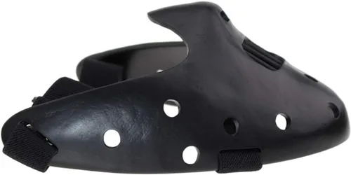 Vista 3 de Máscara Hannibal Lecter El silencio de los corderos para cosplay de resina de Halloween Negro