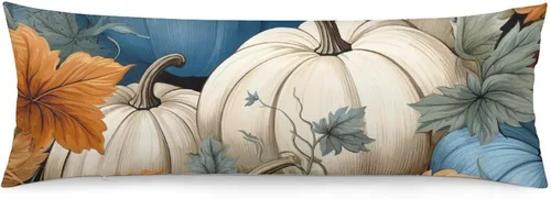Vista 8 de Funda de almohada de cuerpo con diseño de bruja y escoba de Halloween, funda de almohada larga con cremallera, rectangular, suave, grande, funda
