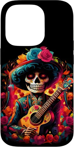 Vista 17 de iPhone 16 Sugar Skull Day of the DEAD Dia de Los Muertos Mariachi Case