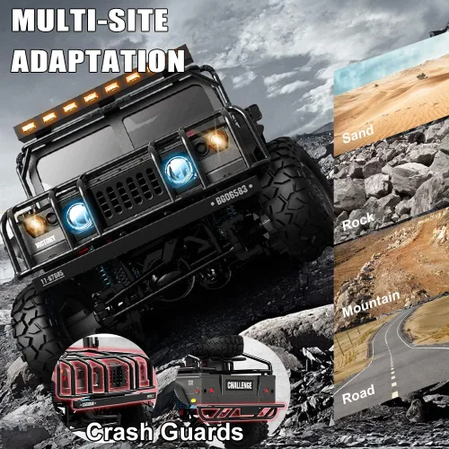 Vista 3 de 1/12 RC Crawler, 4WD Camión todoterreno de alta velocidad, RTR