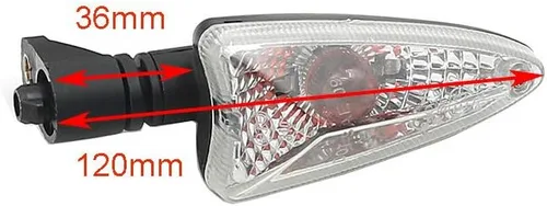 Vista 3 de Luz intermitente delantera y trasera para motocicleta, 4.724 in para F800R F800S K1300R/S F800GT F800ST F800GS S1000RR C600 G650GS F765GS