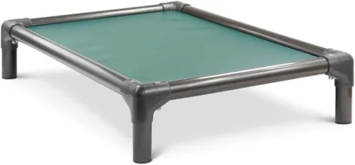 Vista 21 de Kuranda Cama elevada para mascotas a prueba de masticación - PVC almendra - 25" x 18" - Cordura Nylon - Borgoña