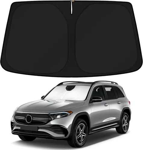 Vista 34 de KUST Parasol para parabrisas para BMW X1 F48 2016, 2017, 2018, 2019, 2020, 2021, 2022, accesorios de ajuste personalizado, parasol plegable