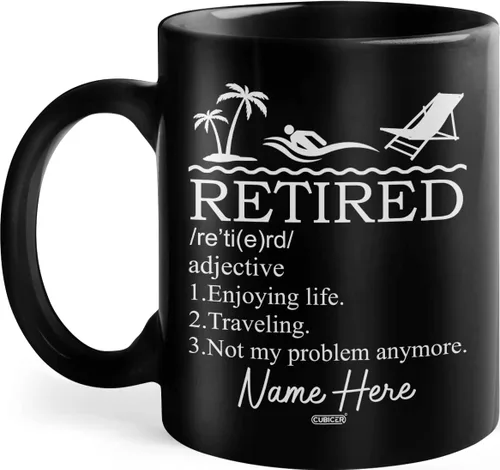 Vista 13 de CUBICER Taza de café de cerámica negra personalizada, tazas divertidas con refranes, regalos de Navidad para mujeres, gerentes, hombres y adultos