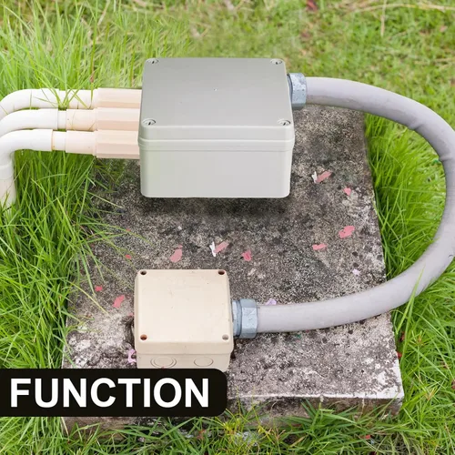 Vista 4 de Kanayu Caja de Conexiones (6 x 6 x 3 pulgadas) Caja de Conductos Eléctricos Impermeable IP65 Resistente al Agua Plástico ABS A Prueba de Polvo