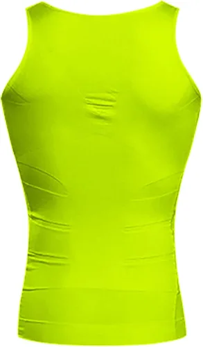 Vista 3 de WujiJia Camiseta sin mangas para hombre, adelgazante para hombre, chaleco de entrenamiento sin mangas para hombre