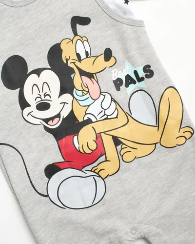 Vista 4 de Disney Conjunto de pijama de Mickey Mouse para bebé, 2 piezas y camisa de manga larga