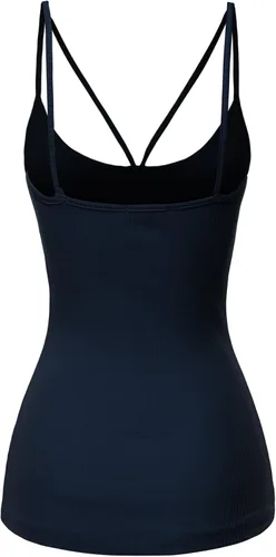 Vista 2 de Made by Emma Camiseta sin mangas con tirantes delgados para mujer, con base de algodón sólido