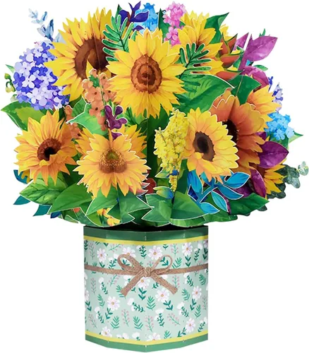 Vista 14 de ROBBEAR Tarjeta emergente, tarjeta de felicitación 3D de mariposa y flor con sobre para cualquier ocasión, cumpleaños, día de la madre, aniversario