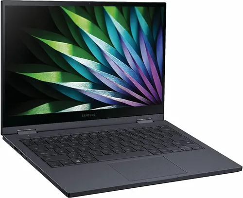 Vista 2 de Samsung - Laptop Galaxy Book Flex2 Alpha con pantalla táctil QLED de 13.3" - Intel Core i7-1165G7-165G7-16GB Memory - 512GB SSD - Negro místico