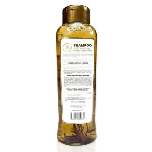 Vista 8 de ANYELUZ Kit Duo Champú Romero + Mini Tamaño de Viaje, con Extracto de Cebolla, Ácido Hialurónico y Romero