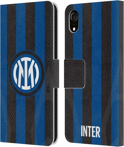 Vista 47 de Head Case Designs Officially Licensed Inter Milan Away 2025/26 Crest Kit Leather Wallet Case Compatible with Apple iPhone 11