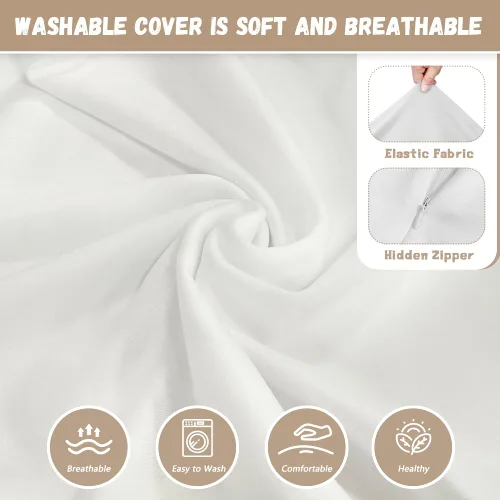 Vista 6 de Funda de almohada de lactancia de alpaca arcoíris para alimentación con biberón, funda de almohada de lactancia transpirable extraíble para bebé