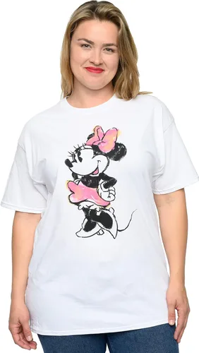 Vista 8 de Disney Camiseta de talla grande para mujer, Minnie Mouse, 100% algodón