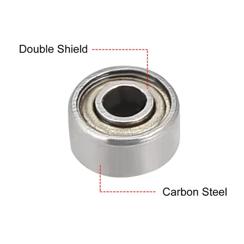 Vista 2 de uxcell 693ZZ 693-2Z 2080093, rodamientos de acero al carbono de 0.118 in x 0.315 in x 0.157 in (paquete de 20)