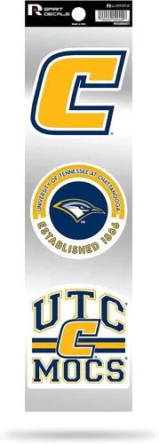 Vista 171 de NCAA - Juego de calcomanías retro Spirit de 3 piezas