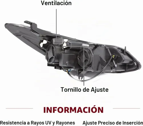 Vista 4 de JSBOYAT Compatible con el conjunto de faros delanteros Chevy Cruze 2016-2019 de repuesto, halógeno, no proyector, faro delantero estilo OE, lado