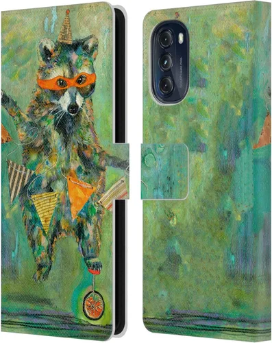 Vista 11 de Head Case Designs Officially Licensed Wyanne Blue Watercolour Bear Animals 2 Leather Book Wallet Case Cover Compatible with Motorola Moto G (2022)
