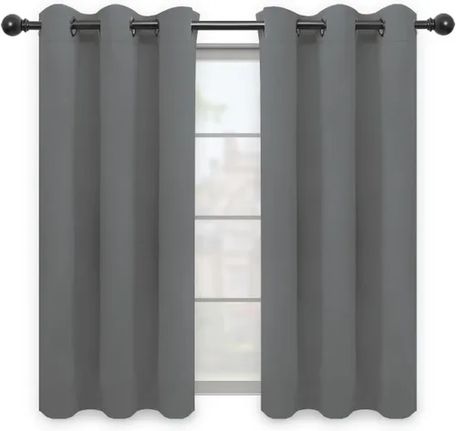 Vista 264 de Easy-Going - Cortinas opacas para dormitorio, aislamiento térmico sólido con ojales, cortinas de ventana para reducción de ruido, cortinas