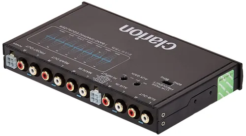 Vista 3 de Clarion EQS755 Ecualizador Gráfico de Audio para Auto de 7 Bandas con Entrada Auxiliar Frontal de 3.5 mm, Entrada Auxiliar RCA Trasera e Entradas
