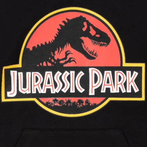 Vista 2 de Jurassic Park Sudadera con capucha y logotipo de vellón para niños grandes